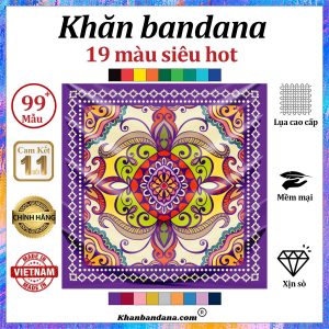 Khăn bandana hoa văn - Mã 0049 38 Khăn bandana hoa văn - Mã 0049 37