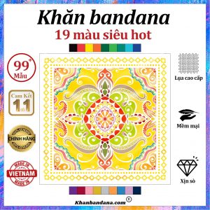 Khăn bandana hoa văn - Mã 0049 42 Khăn bandana hoa văn - Mã 0049 41