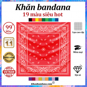 Khăn bandana màu cam - Mã 0005 30 Khăn bandana màu cam - Mã 0005 29