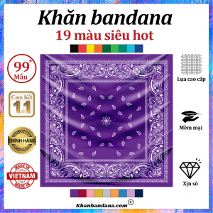 Khăn bandana màu cam - Mã 0005 38 Khăn bandana màu cam - Mã 0005 37