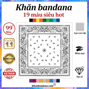 Khăn bandana màu cam - Mã 0005 42 Khăn bandana màu cam - Mã 0005 41