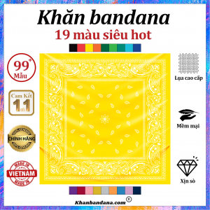 Khăn bandana màu cam - Mã 0005 44 Khăn bandana màu cam - Mã 0005 43