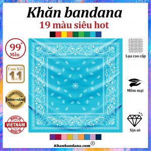 Khăn bandana màu cam - Mã 0005 52 Khăn bandana màu cam - Mã 0005 51