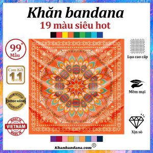 Khăn bandana màu đen - Mã 0050 24 Khăn bandana màu đen - Mã 0050 23