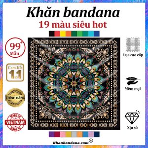 Khăn bandana màu đen - Mã 0050 28 Khăn bandana màu đen - Mã 0050 27