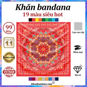 Khăn bandana màu đen - Mã 0050 30 Khăn bandana màu đen - Mã 0050 29