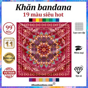 Khăn bandana màu đen - Mã 0050 32 Khăn bandana màu đen - Mã 0050 31