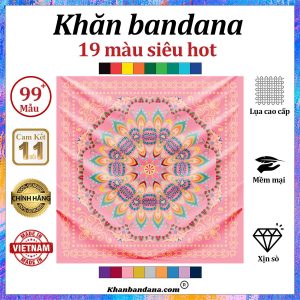 Khăn bandana màu đen - Mã 0050 34 Khăn bandana màu đen - Mã 0050 33