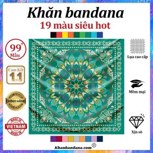 Khăn bandana màu đen - Mã 0050 36 Khăn bandana màu đen - Mã 0050 35