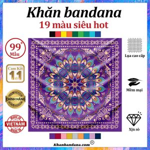 Khăn bandana màu đen - Mã 0050 38 Khăn bandana màu đen - Mã 0050 37