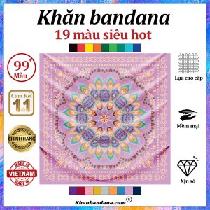Khăn bandana màu đen - Mã 0050 40 Khăn bandana màu đen - Mã 0050 39