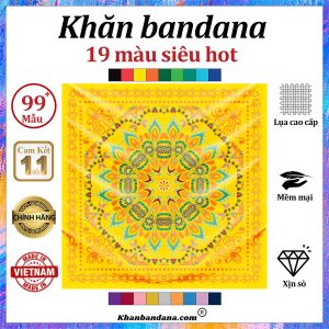 Khăn bandana màu đen - Mã 0050 44 Khăn bandana màu đen - Mã 0050 43