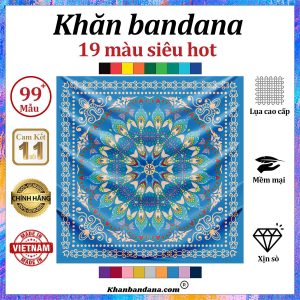 Khăn bandana màu đen - Mã 0050 50 Khăn bandana màu đen - Mã 0050 49