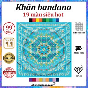 Khăn bandana màu đen - Mã 0050 52 Khăn bandana màu đen - Mã 0050 51