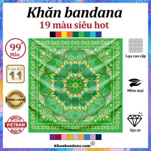 Khăn bandana màu đen - Mã 0050 56 Khăn bandana màu đen - Mã 0050 55