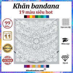Khăn bandana xanh - Mã 0051 21