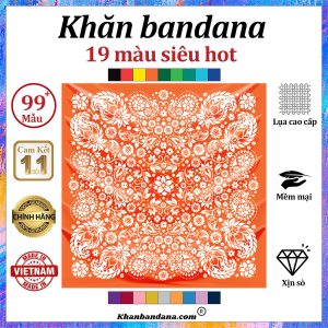 Khăn bandana xanh - Mã 0051 23