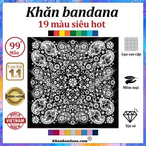 Khăn bandana xanh - Mã 0051 27