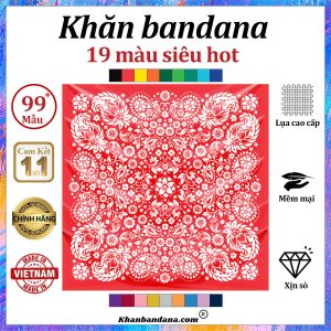 Khăn bandana xanh - Mã 0051 29