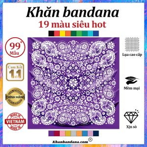 Khăn bandana xanh - Mã 0051 37