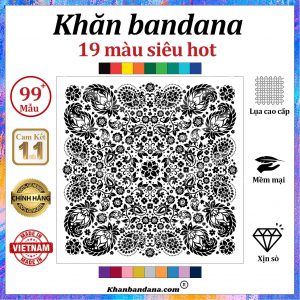 Khăn bandana xanh - Mã 0051 41