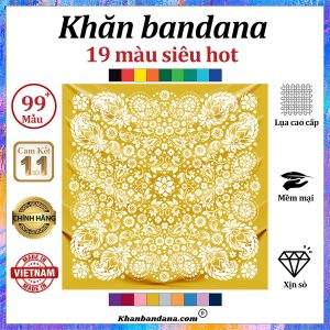 Khăn bandana xanh - Mã 0051 45
