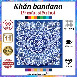 Khăn bandana xanh - Mã 0051 47