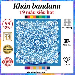 Khăn bandana xanh - Mã 0051 49