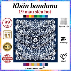 Khăn bandana xanh - Mã 0051 57
