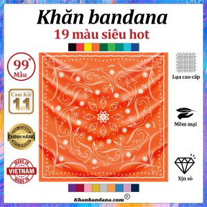 Khăn bandana màu vàng - Mã 0052 23