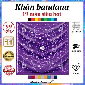 Khăn bandana màu vàng - Mã 0052 37