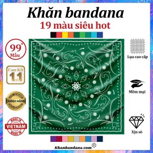 Khăn bandana màu vàng - Mã 0052 53