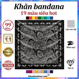 Khăn bandana MÀU ĐỒNG - Mã 0060 27