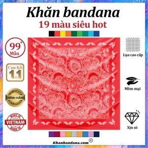 Khăn bandana MÀU ĐỒNG - Mã 0060 29