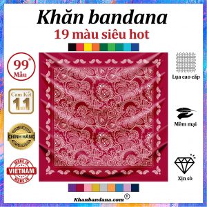 Khăn bandana MÀU ĐỒNG - Mã 0060 31