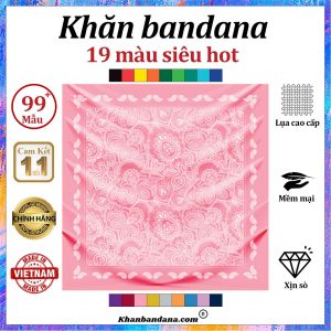 Khăn bandana MÀU ĐỒNG - Mã 0060 33