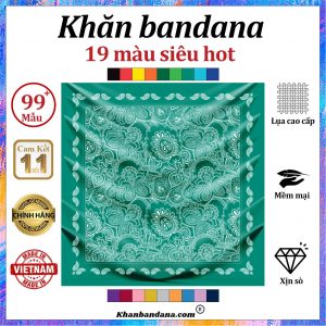 Khăn bandana MÀU ĐỒNG - Mã 0060 35