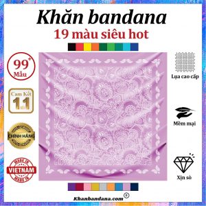 Khăn bandana MÀU ĐỒNG - Mã 0060 39