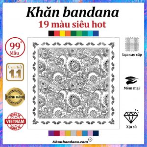 Khăn bandana MÀU ĐỒNG - Mã 0060 41