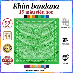 Khăn bandana MÀU ĐỒNG - Mã 0060 55
