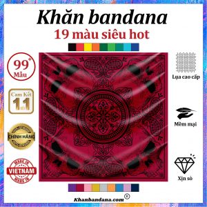 Khăn bandana chất - Mã 0062 32 Khăn bandana chất - Mã 0062 31