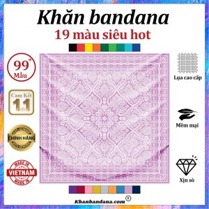 Khăn bandana lụa satin - Mã 0065 40 Khăn bandana lụa satin - Mã 0065 39