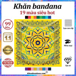 Khăn lụa vuông thổ cẩm - Mã 0079 35