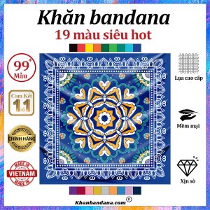 Khăn lụa vuông thổ cẩm - Mã 0079 31