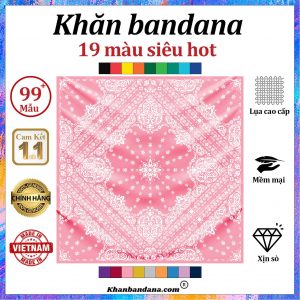 Khăn bandana mau tím hoa cà - Mã 0008 34 Khăn bandana mau tím hoa cà - Mã 0008 33