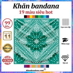Khăn bandana mau tím hoa cà - Mã 0008 36 Khăn bandana mau tím hoa cà - Mã 0008 35