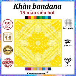 Khăn bandana mau tím hoa cà - Mã 0008 44 Khăn bandana mau tím hoa cà - Mã 0008 43