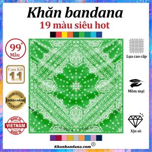 Khăn bandana mau tím hoa cà - Mã 0008 56 Khăn bandana mau tím hoa cà - Mã 0008 55