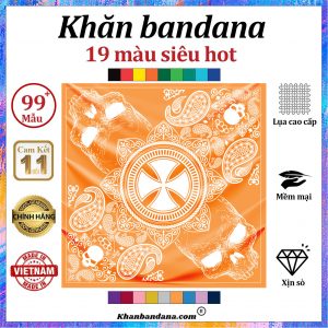 Khăn lụa vuông họa tiết sặc sỡ - Mã 0085 26 Khăn lụa vuông họa tiết sặc sỡ - Mã 0085 25