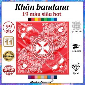 Khăn lụa vuông họa tiết sặc sỡ - Mã 0085 30 Khăn lụa vuông họa tiết sặc sỡ - Mã 0085 29